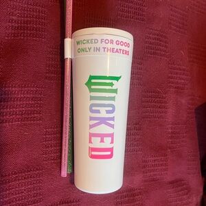 Dunkin Wicked for Good White Tumbler with Straws